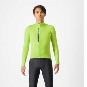 Castelli strata thermal Men's Green Cycling jersey Jacket size M nwt